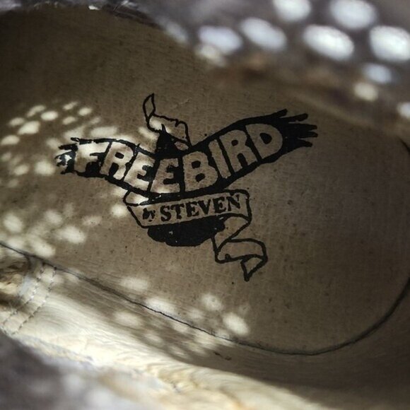 Freebird by Steven Cabcro Crochet Lace Western Moto Booties Size 6 Grey Blue - Picture 11 of 12